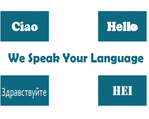 multilingual support